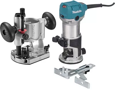 Corded Electric Compact Router Kit Plunge Base 1 1/4 HP Variable Speed 6 1/2 Amp • $250.80