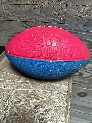 1988 Vintage NERF Football Parker Brothers Official  Blue Pink Soft Good Shape • $71