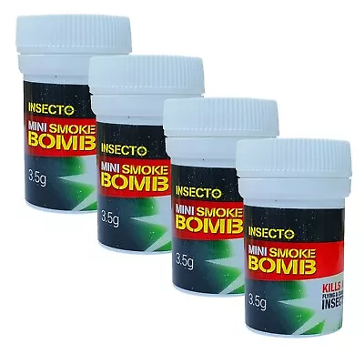 4x Expert Pest Treatment - 3.5g Wasp Bomb Killer Smoke Fogger - Mini !!! • £4.55