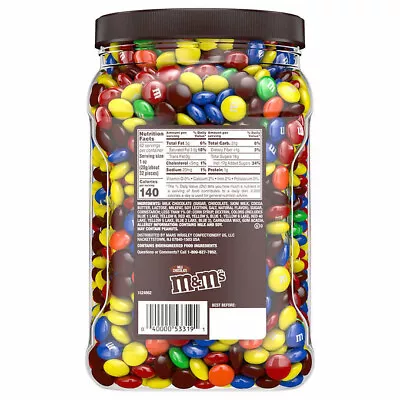 M&M'S Milk Chocolate Candy Bulk Jar 62 Oz • $24.49