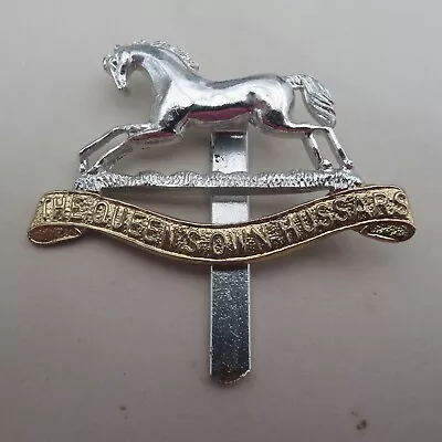 The Queen's Own Hussars (Anodised Staybrite) British Army/Military Cap/Hat Badge • £3.75