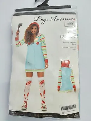 Ladies Leg Avenue Cozy Killer Doll Fancy Dress Hood Size M - FREE POSTAGE • £24.95