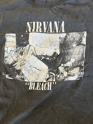 Nirvana Bleach - Sub Pop Rare Vintage 89/90 T Shirt Original Obscure Collectors • $1899