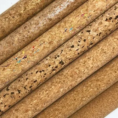 Natural Cork PU Leather Fabric Material Craft Decor Accessories Bag Making • £9