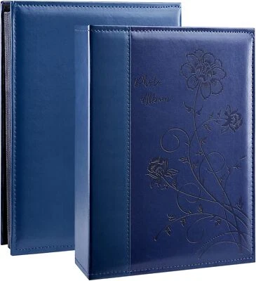 £17.49 • Buy Photo Album 6x4 300 Photos Slip In, Extra Large Capacity Leather Cover