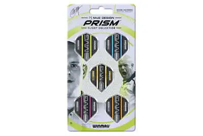 Winmau MVG Prism Flight Collection 100 Micron (Pack Of 5 Sets Of 3 Fights) • $24.95