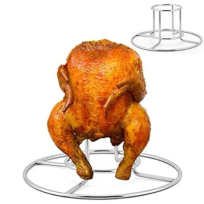 2 Pack Beer Can Chicken Holder Stainless Steel Grill Smoker Oven BBQ Butt Stand • $15.86