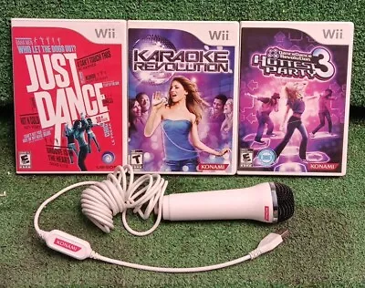 Just Dance Karaoke Revolution Hottest Party 3 (Nintendo Wii) With Microphone  • $24.99