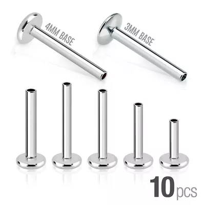 Body Jewelry Replacement Parts - 10pk Internally Threaded Labret / Monroe Posts • $10.99