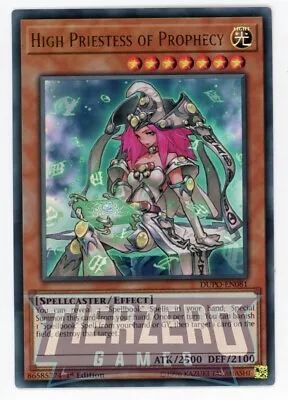 Yugioh High Priestess Of Prophecy DUPO-EN081 Ultra Rare 1st Edition NM/LP • £1.09