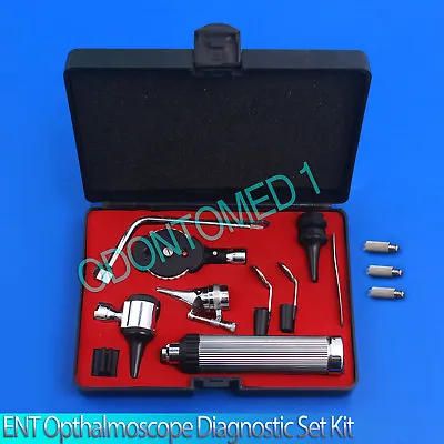 NEW Otoscope & Ophthalmoscope Set ENT Medical Diagnostic Surgical Instrument+3BL • $25.05
