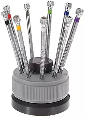 LLFAU New 9 Pcs Precision Watch Flat Blade Slotted Screwdriver Set Watchmakers T • $22.90