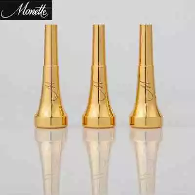 Monette Bb Trumpet Mouthpiece 7C 5C 3C 1.5 Size Pro Silver/Gold Plated Brass • $29.99