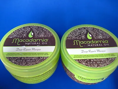 Macadamia Deep Repair Masque Reconstructor For Dry Hair 8.5 Oz PACK OF 2 • $32.85