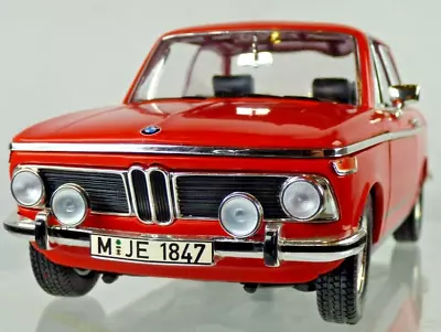 BMW 2002 TI 1971 1:18 Rare Vintage CLASSIC ORANGE COLLECTIBLE TOY CAR MOTORSPORT • $124.50