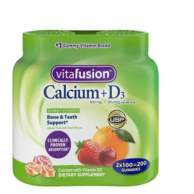 Vitafusion Calcium Supplement Gummy Vitamins 200ct • $29.91