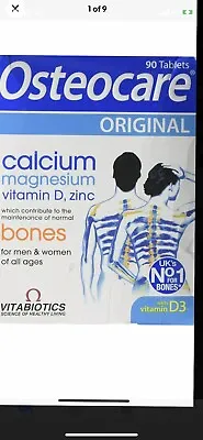 £8.99 • Buy Vitabiotics Osteocare Original Tablets - 30 Tablets Bone Health Formula Vegan