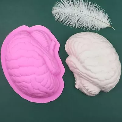 Halloween Silicone Brain Biology Skull Resin Mould Mold Fondant Cake Sugarcraft~ • $13.23