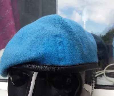 £11 • Buy  55 Cm UN UNITED NATIONS BLUE BERET Hat/cap Peace Keeper British Army Genuine 