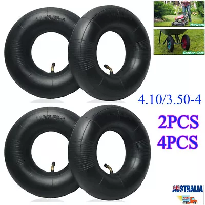 AU 4.10/3.50-4 Inner Tube Tyre Bent Valve For Truck Dolly Hand Cart Wheelbarrows • $15.99