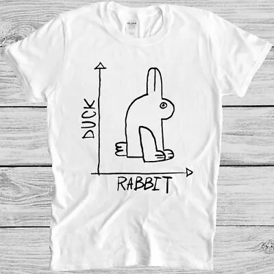 Duck Rabbit Design Funny Saying Cool Gift Present Tee T Shirt 4041 • £6.35