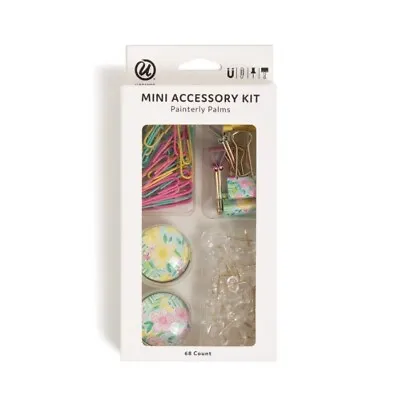 U Brands Mini Accessories Office Kit Multi-Color Paper Clips (68-Ct) 5201U [B31] • $8.46