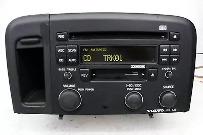 Volvo S80 In Dash RADIO CD CASSETTE Tuner HU-611 HU611 99-04 W Pocket OEM Black • $101.99