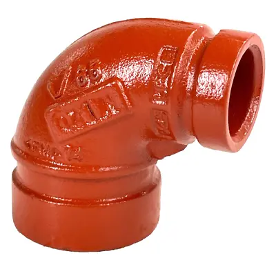 Victaulic 1-1/2  OGS X 1  IGS Fig. 65 Reducing 90-Deg Elbow Grooved Pipe Fitting • $31.45