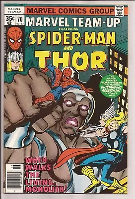 Marvel Team-Up #70 VF 8.0 Off-White Pages (1972 1st Series) (2) • $12