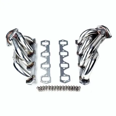 Exhaust Header For Ford 86-93 Mustang 5.0l V8 Shorty Polished Stainless Steel • $160