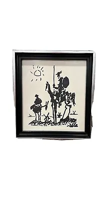 $99 • Buy Vintage Pablo Picasso Don Quixote Framed Print Art