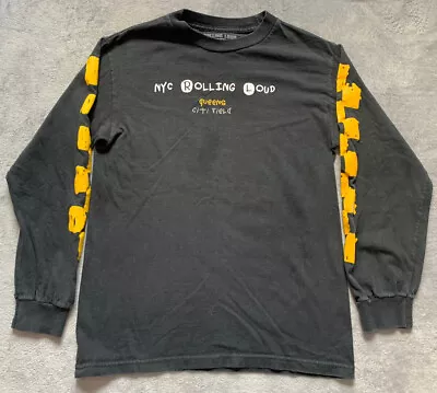 Rolling Loud NYC 2019 Black Long Sleeve Shirt Size Small Rappers Hip Hop • $29.99