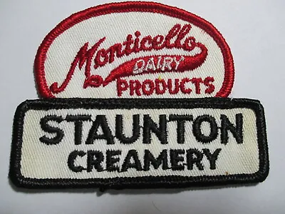 Monticello Dairy Products Staunton Creamery Vintage Patch NOS 60'S • $15.99