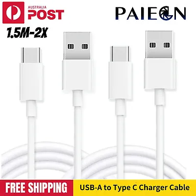 Paiegn 2x USB-A To Type C Charger Cable Fast Charging Cord For Samsung Huawei • $5.99