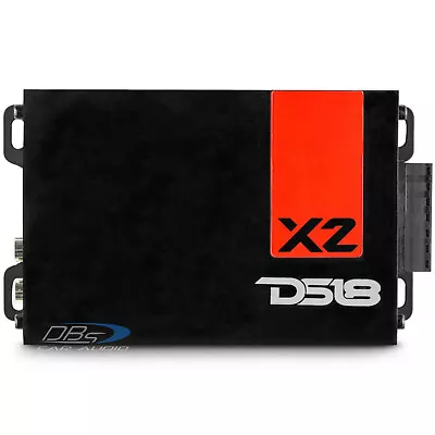 DS18 X2 Mini 2-Channel Car Amplifier 1140w Max Motorcycle Compact Speaker Amp • $179.95