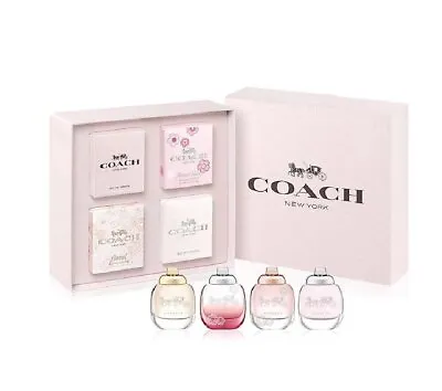 Coach New York 4 Piece Miniature Perfume Womens Gift Set NIB • $49.99