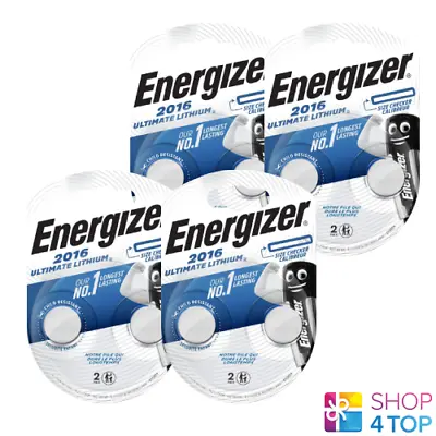 8 Energizer Cr2016 Ultimate Lithium Batteries 3v Coin Cell Ecr2016 Exp 2025 New • $22.11