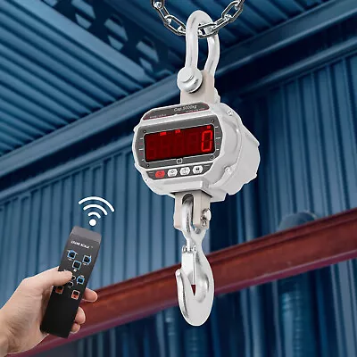 Digital Hanging Crane Scale 5000kg/11000lbs 5Ton Industrial  Heavy Duty Scale  • $198