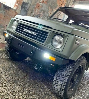 Set 2 Paraurti Anteriore Per Suzuki SJ410 SJ413 Samurai Santana - Cantonale Destro E Sinistro