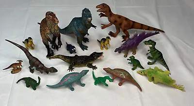 Vintage Dinosaur Lot 17 AAA Jasman Jurassic Park Bullyland Battat 80s-90s • $37.99