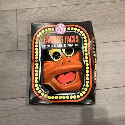 Daffy Duck Ben Cooper Vintage Halloween Mask & Costume Original Box 1982 • $65