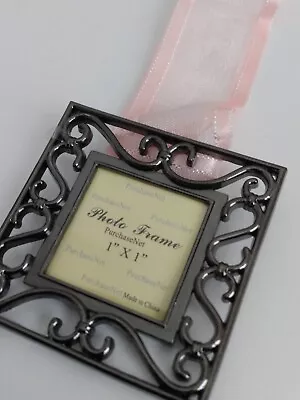 Small 1 Inch Photo Frame With Pink Hanging Ribbon • $9.60