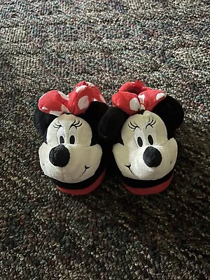 Toddler Girls Minnie Mouse Slippers Size 7/8 • $9.99
