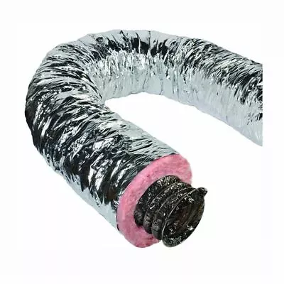 8  Silver Flex QuietFlex Insulated Flexible Duct R6 25' • $66