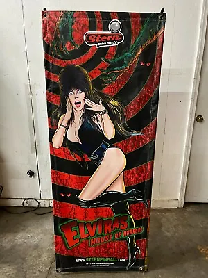 Stern Elvira House Of Horrors Pinball Machine Banner 24' X 62' • $179.99