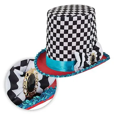 Mad Hatter Wonderland Tea Party Stovepipe Alice Fancy Dress Book Week Top Hat • £11.26