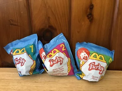 Furby Lot Of 3 Figurines McDonald's Happy Meal Toy 1998 - 1 2 4.  NIP • $3.64