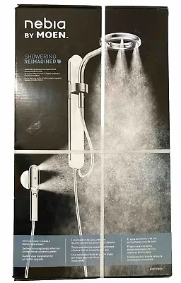 Moen N207C0CH Nebia Spa Shower W/ Rainshower Handshower + Magnetic Dock CH/WH • $222.68