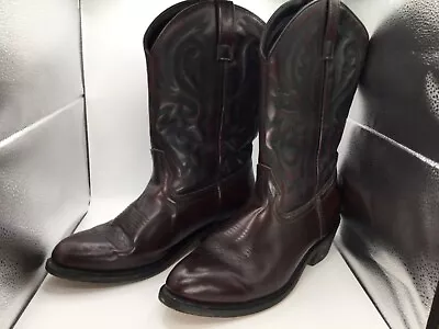 Cody James Men's 10.5 D Black Cherry Leather Upper Western Cowboy Boots • $45