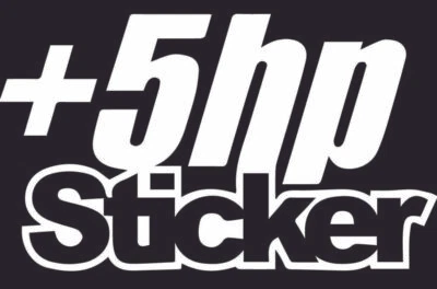 $5 • Buy + 5 Hp Horsepower Low Slow Turbo Decal Funny Car Vinyl Sticker Jdm Window Illest